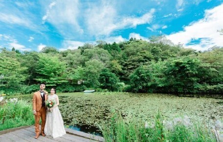 node×ROKKO森の音ミュージアム新ウェディングフォトプラン美しい森の中で叶うロケーションフォト【ROKKO森の音ミュージアム】