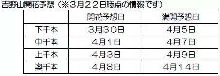 （ご参考）吉野山の桜開花期間に合わせて臨時列車を運行します！