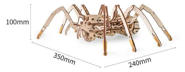 電池不要の木製組み立てキット(恐竜・亀・クモ)がMakuakeにて3月26日より先行販売開始！生き物の特徴を掴んだリアルな動き