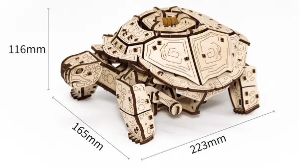 電池不要の木製組み立てキット(恐竜・亀・クモ)がMakuakeにて3月26日より先行販売開始！生き物の特徴を掴んだリアルな動き