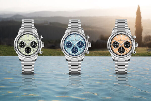 NORQAINが、FREEDOM 60 CHRONOコレクションからトスカーナの情景をモチーフにした文字盤を備えた3モデルを発表
