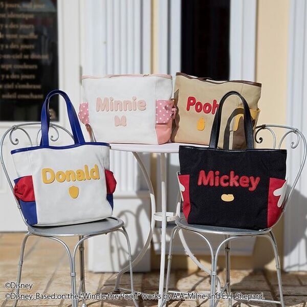 サマンサタバサのd fashion別注商品にディズニーキャラクターが登場！トートバッグ等を使用したコーディネートをd fashionにて公開