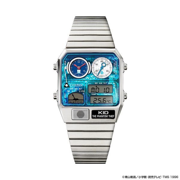 『名探偵コナン』とレトロフューチャーな佇まいで人気のシチズン「アナデジテンプ」がコラボした美麗なウオッチが登場！コナン・キッド・平次・灰原の全4モデル