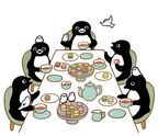 ペンギンのお茶会にご招待！伊勢丹新宿店で開催中の坂崎千春 展『ペンギン喫茶』で新作版画を発表　4/16まで
