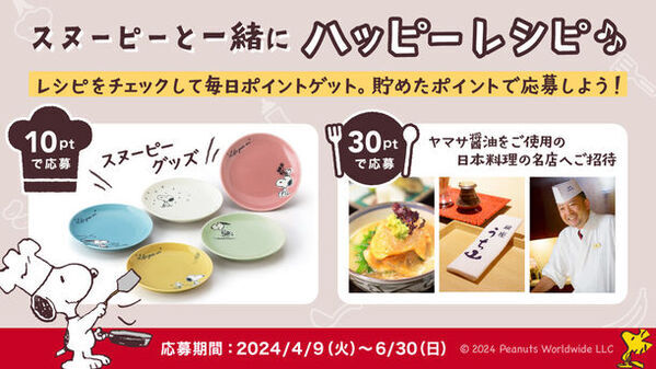 ヤマサ醤油「鮮度系しょうゆ」発売15周年！スヌーピーグッズなどが当たるキャンペーンを開催
