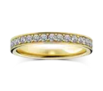 NYの洗練された至高のダイヤモンドが永遠に輝くラザール ダイヤモンドのエタニティリング