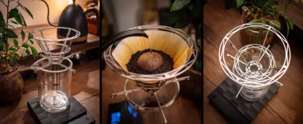 細さわずか1.5mmのフレームで造られた造形美コーヒードリッパー、2024年4月8日(月)からMakuake(マクアケ)にて先行発売開始！