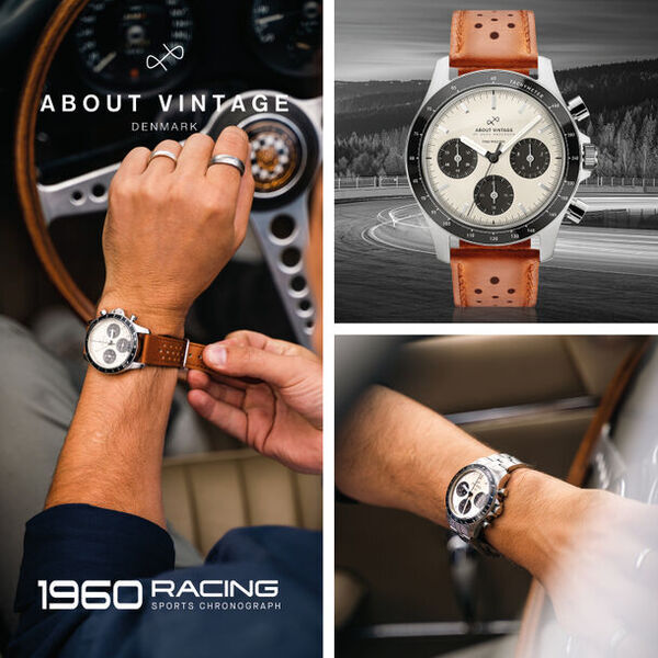 北欧腕時計ブランド About Vintageの人気No.1モデル「1960 Racing クロノグラフ」に希少な夏色限定色トロピカルが登場！国内30本限定販売