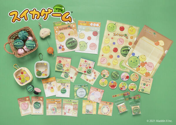 大人気『スイカゲーム』公式文具雑貨シリーズが4月下旬より発売　