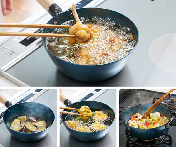 「取手が外せる鉄フライパン20cm(浅型)・(深型)」が登場！Makuake限定「専用スタンドセット」付きで4/18より先行販売