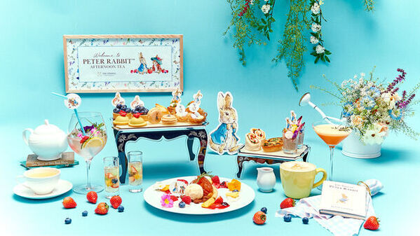 2024年5月9日(木)より表参道と白金にてピーターラビット(TM)コラボアフタヌーンティーを期間限定で提供開始