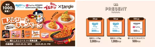 世界累計販売量53億食突破のブルダック炒め麺を販売する「三養ジャパン」から発売！韓国発のK-パスタ「tangle（テングル）」Web動画。仮面ライダー女優・成田愛純、食品CMに初出演！もちもちパスタを頬張り驚き＆恍惚の表情！