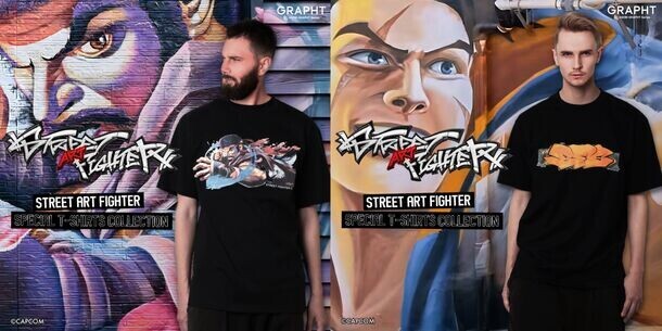 GRAPHT、「ストリートファイター6」をテーマとしたミューラルアート(壁画)を手刷りで再現したTシャツをリリース　4月25日(木)より受注受付開始