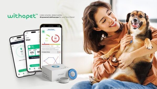 少しでも愛犬と長く過ごせる為に開発！AI分析ができる動物用デジタル聴診器『WITHaPET』が4/25発売