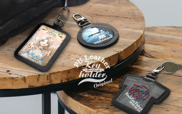 高品質なアクリルと高級感のあるPUレザーがタッグを組んだ「オリジナル PUレザーキーホルダー」新発売！アクリルプレート全面にオリジナルのデザインを印刷可能です