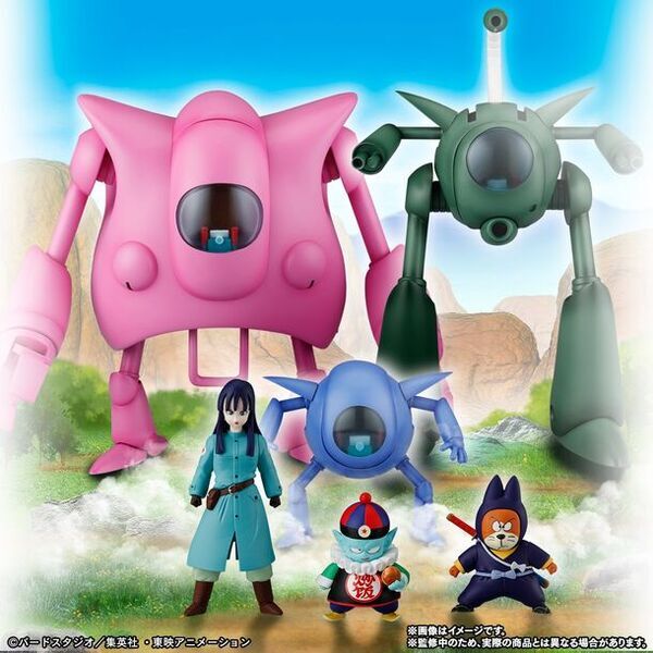 『ドラゴンボール』より、ピラフ一味が完全セットでプレミアムバンダイに登場！ピラフマシンは可動ギミック搭載！合体後はシリーズ最大全高約300mm！