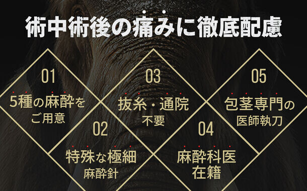 5種の麻酔で包茎手術を身近に！「マンモスクリニック新宿院」5日1日(水)開院！