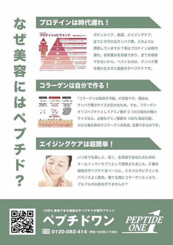 美容、エイジングケア、コラーゲン形成に特化した進化系プロテイン「ペプチドビューティー」を5/13に発売
