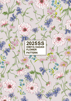 フラワーグラフィックサービス「花屋さんのお花柄」から「2025年SS新作フラワーパターン」を発表メインテーマは『Coexistent Blooms～花々の共存～』
