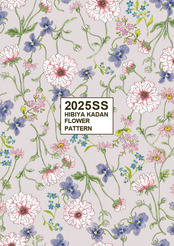 フラワーグラフィックサービス「花屋さんのお花柄」から「2025年SS新作フラワーパターン」を発表メインテーマは『Coexistent Blooms～花々の共存～』