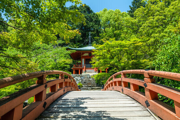 青もみじが美しい世界文化遺産　総本山醍醐寺のクールスポット　フレンチの朝食と庭園の早朝拝観やクールなイベントを開催