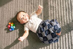 「久留米絣」で作った赤ちゃん用もんぺ初の限定柄が6月4日発売　博多阪急で5月29日から先行発売、吸水・放湿効果で暑さ対策