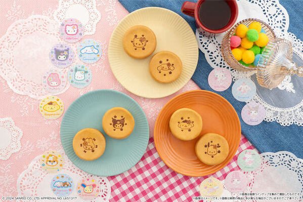 サンリオキャラクターズの平成レトロなデザインシールが付属した「まんまる焼き」が新登場！