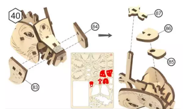 ゼンマイで歩くんだワン！接着剤・工具不要！イヌ型木製組立キット『Puppy』Makuakeにて6月5日先行販売開始