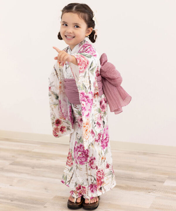 お子さまやペットとリンクコーデができる浴衣「EMU-咲む-」より新色のコーラル、グレー、エメラルドが6月より登場！