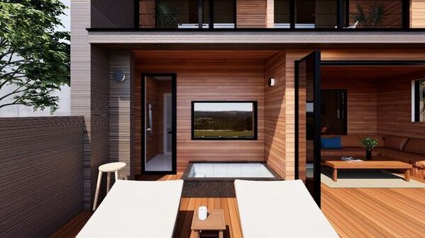 1日5組限定の「天空の温泉ヴィラ紬 河口湖」が8/1オープン！全棟サウナ・天然温泉露天風呂付ヴィラ　プライベート空間でワンランク上の非日常体験を提供