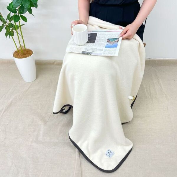 「北海道ウールブランケット」から新色として“キナリ”が登場　2024年7月1日よりktp.laboオンラインショップにて順次販売