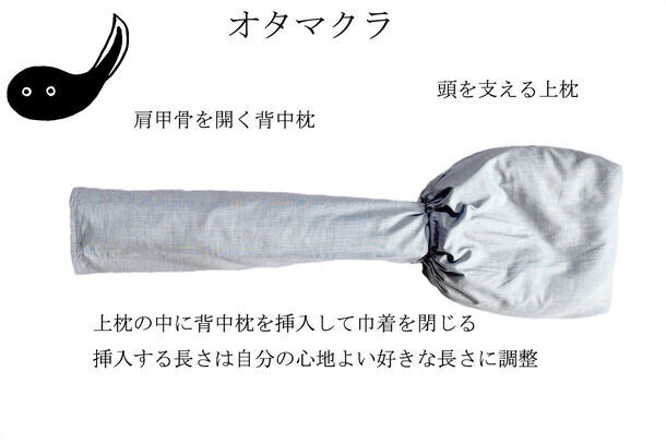 京都の茶凡屋、10分でノンレム睡眠へ誘う枕「オタマクラ」をCAMPFIREにて先行予約販売開始！