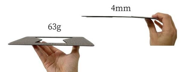 薄さ4mm、軽さ63gのノートPCスタンド「FLATT」をMakuakeにて6月20日より販売開始