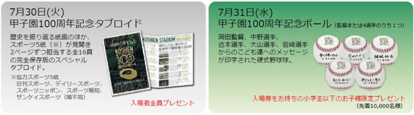 KOSHIEN CLASSIC SERIES100TH ANNIVERSARY 7/30・31・8/1
