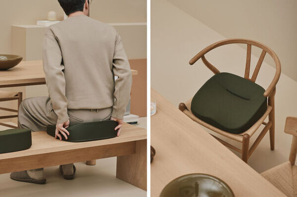 デスクワーカーの姿勢をサポートするソフトクッション「KURA SEAT W」先行予約販売を開始