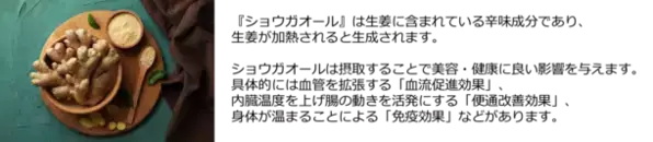 【猛暑でも職場は寒い！？】400人に聞いた「夏の冷え・便秘に関する調査」医師おすすめは“摂るサウナ”と呼ばれる『ショウガオール』！料理家考案「たっぷりショウガオールレシピ」を公開　～約8割の人が“職場の夏冷え”を感じ、半数以上が夏は便秘になりやすいと回答～