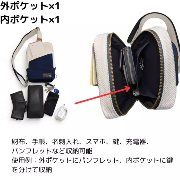 和の精神を感じるボディーバッグが7月22日～先行販売開始　伝統染色技法で染めた帆布生地と生成り刺子生地を使用