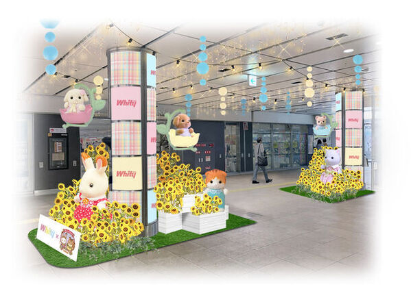 「ホワイティうめだ×シルバニアファミリー」大型コラボ再び　花の妖精が登場！大阪の地下街『ホワイティうめだ』ではシルバニアランドと生花装飾の初コラボレーションで広場を彩ります。