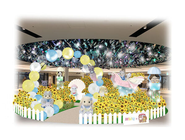 「ホワイティうめだ×シルバニアファミリー」大型コラボ再び　花の妖精が登場！大阪の地下街『ホワイティうめだ』ではシルバニアランドと生花装飾の初コラボレーションで広場を彩ります。