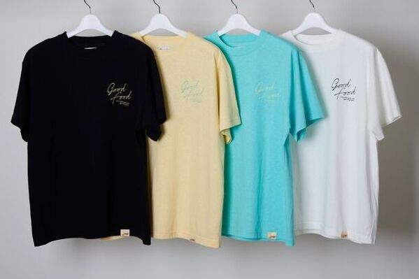 バナナの茎から作られたサステナブルなTシャツ4型をGOODFOOD公式ECサイトにて9月3日に発売　モデルに平岡祐太氏・竹内由恵氏を起用