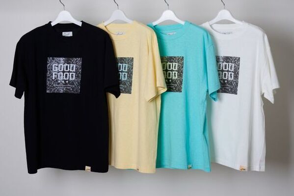バナナの茎から作られたサステナブルなTシャツ4型をGOODFOOD公式ECサイトにて9月3日に発売　モデルに平岡祐太氏・竹内由恵氏を起用