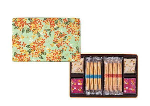 ヨックモックと日比谷花壇がコラボで贈る四季シリーズギフト第3弾!「秋の贈り物」にキンモクセイの花姿を描いた『カドー ドゥ ロートンヌ』～9月1日（日）より新登場～