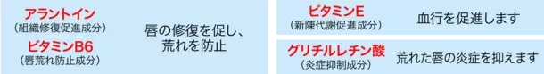 塗り心地がやわらかくなりました　4つの有効成分でひどい唇の荒れを即効ケア　口唇炎・口角炎用スティックタイプのリップ