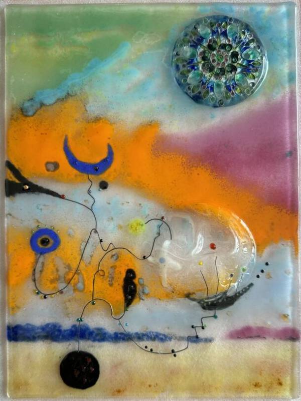 幻の技法によるガラス絵アート作品を中心とした展示会「内ヶ島幹子　ガラス・絵画展」名古屋栄三越で8/14より開催