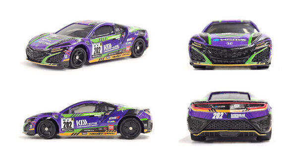 トミカよりエヴァンゲリオン レーシング「エヴァRT初号機 ホンダ NSX」が登場