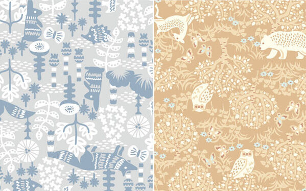 アパレル、インテリアなどの商品化に使用可能な「柄」を販売する「garafactory.com」に新シリーズ「20FILES」が登場！北欧の森をテーマに動物や植物が豊かに暮らす情景を表現