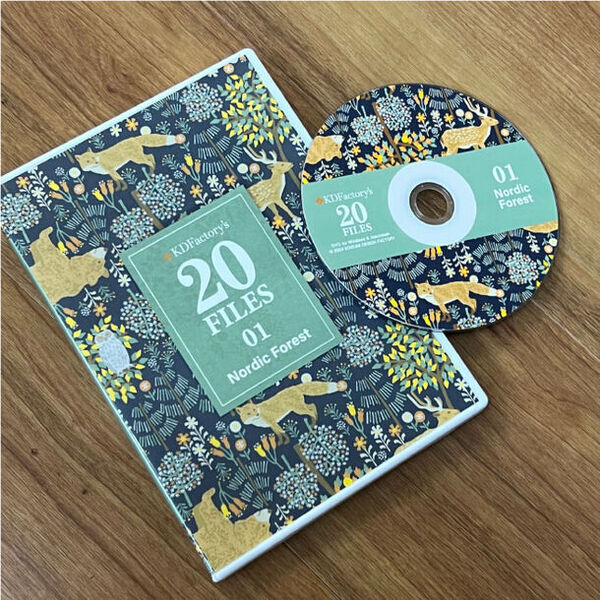 アパレル、インテリアなどの商品化に使用可能な「柄」を販売する「garafactory.com」に新シリーズ「20FILES」が登場！北欧の森をテーマに動物や植物が豊かに暮らす情景を表現