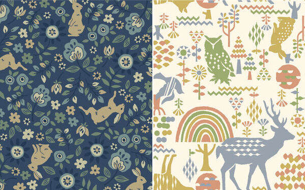 アパレル、インテリアなどの商品化に使用可能な「柄」を販売する「garafactory.com」に新シリーズ「20FILES」が登場！北欧の森をテーマに動物や植物が豊かに暮らす情景を表現