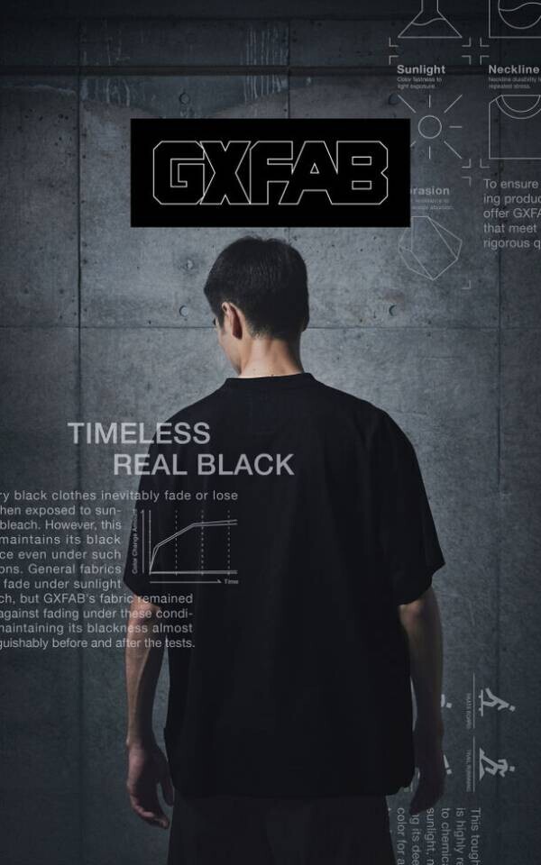 “G-SHOCK”の開発思想を受け継いで作られた「色褪せに強い」ブラックTシャツ『GXFAB』8/30より販売開始