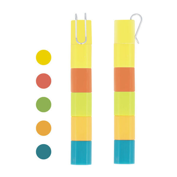 スティック型の携帯文具「スティッキール」シリーズより5色のスタンプが1本になった『スティッキールスタンプ』9月上旬より発売